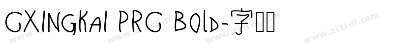 CXingKai PRC Bold字体转换